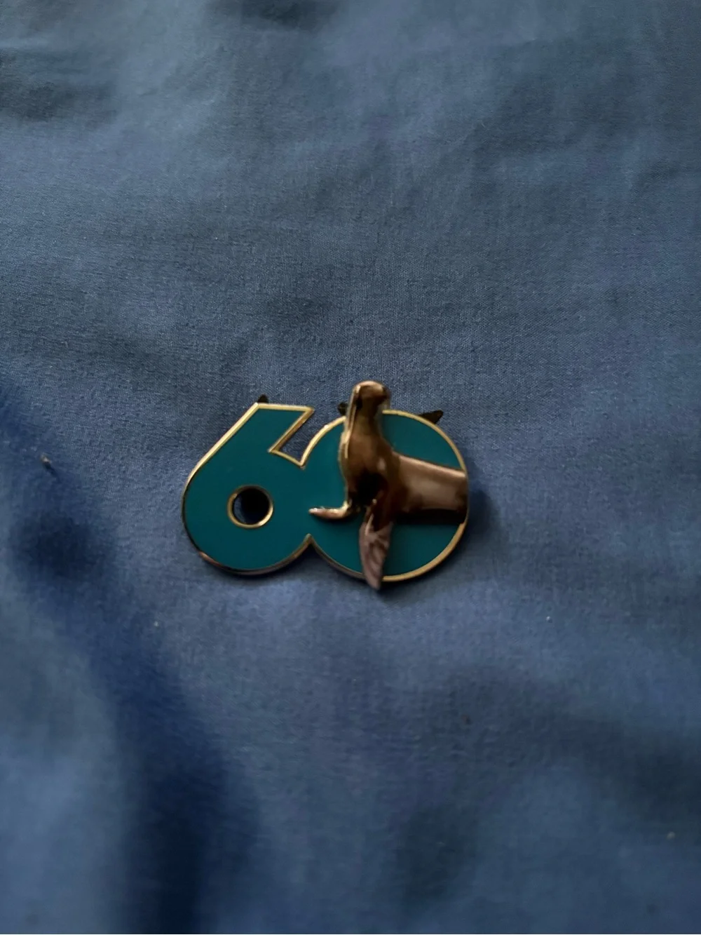 SeaWorld 60th Anniversary Sea Lion Enamel Pin